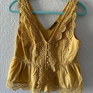 V-neck Button down. Vibrant colors!!